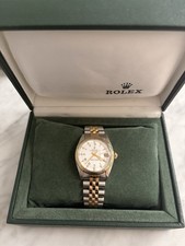Original Rolex Datejust 31 Vintage 1990 Mit Box Bicolor Gold Stahl Römisch