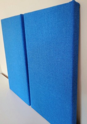 6 Sound Absorbing Acoustic Wall Panels in Cobalt - SET of 6