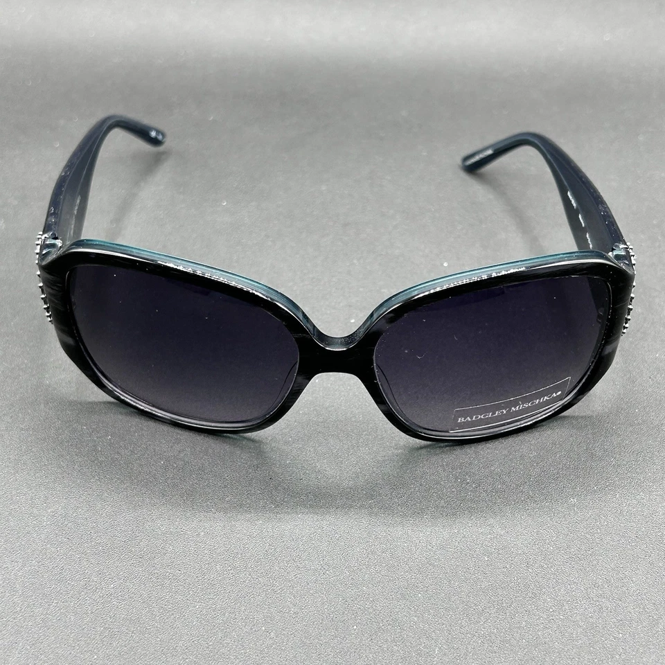 Gafas de sol Badgley Mischka Maurina negras con lentes degradadas pantalla 58-16-125 Foto 2 de 4