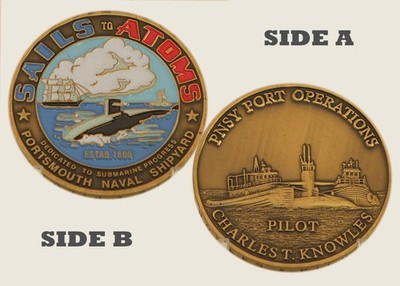 Portsmouth Naval Shipyard PNSY Pilot Challenge Coin  1#22