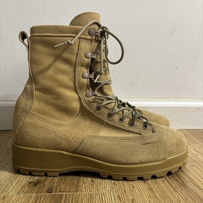Belleville Combat Boots 775ST Men's 9 Tan Insulated Gore-Tex Steel Toe Military