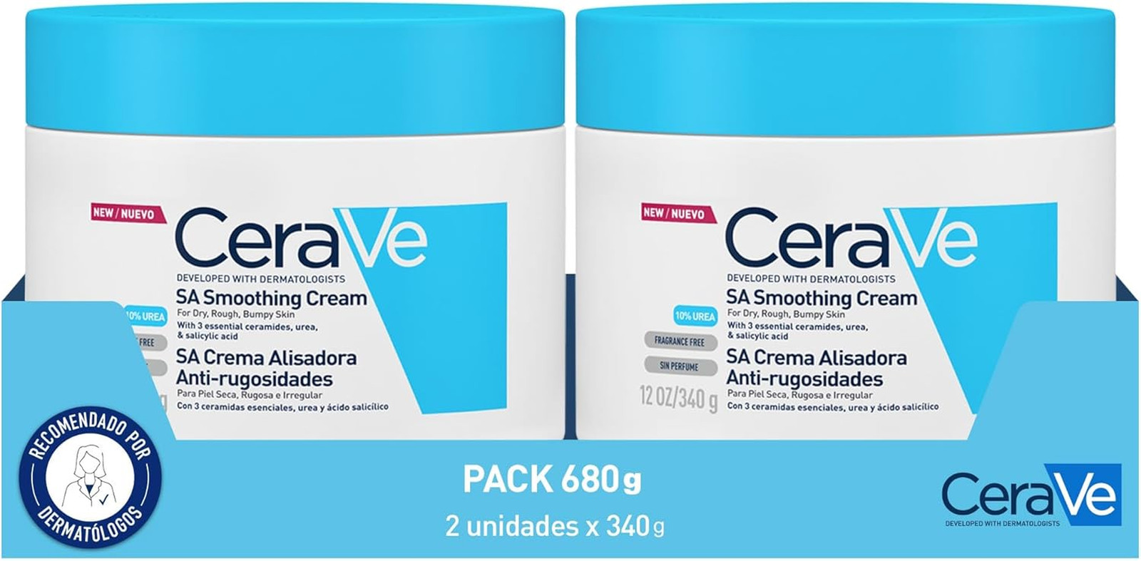 CeraVe SA Crema Anti-Rugosità Bipacco - Il Rimedio di una Volta