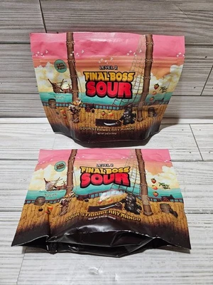 Final Boss Sour Level 2 Sour Strawberry Mango Real Fruit Lot of 2 3.52oz each