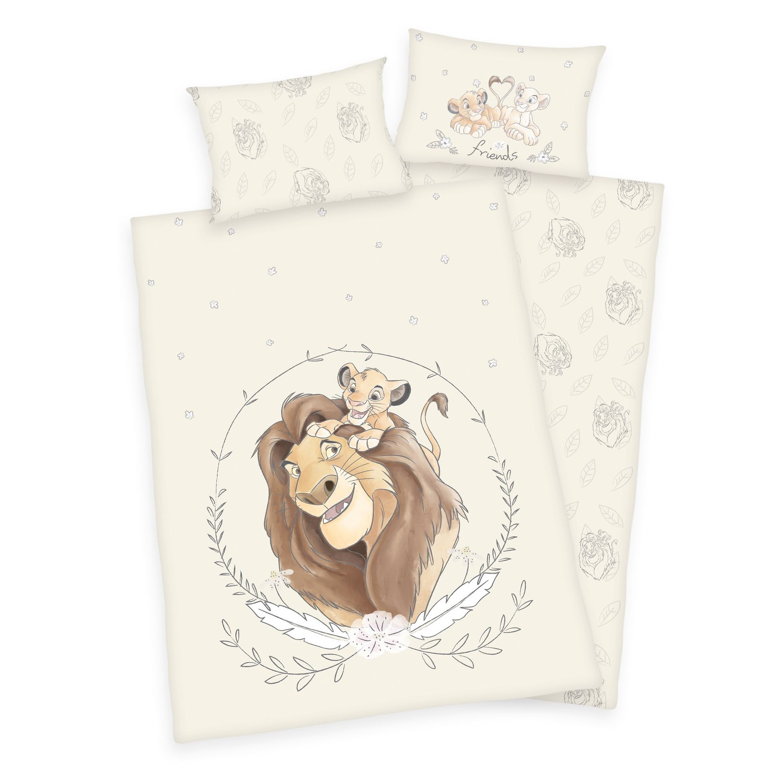 Set lenzuola bambino Disney Re Leone Simba Mufasa Lion Guard 100x135 cm
