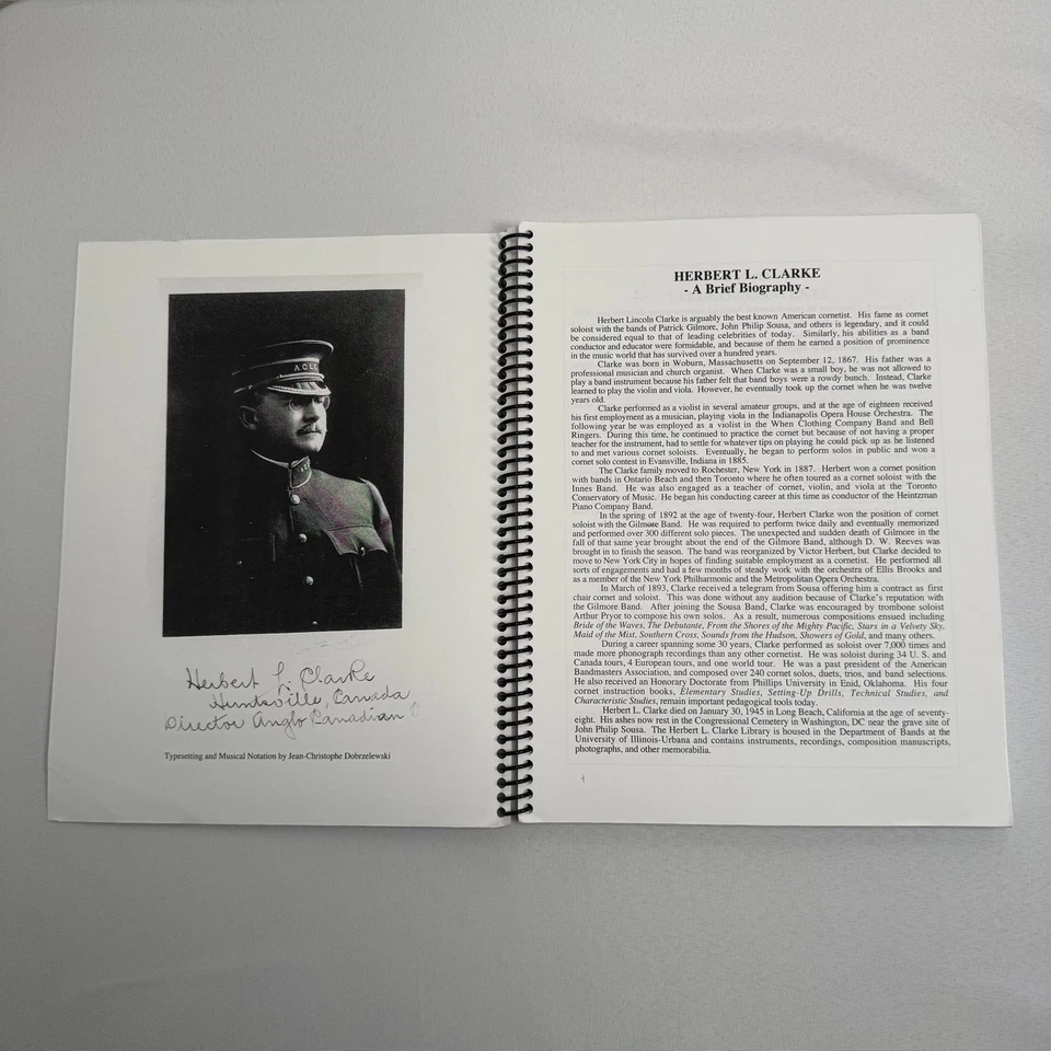 Herbert L. Clarke Studies All 4 Instruction Books For The Cornet Trumpet  - Image 3 of 4