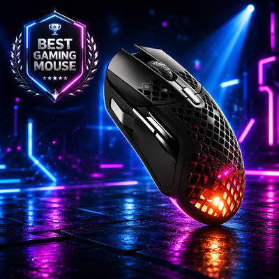 SteelSeries Aerox 5 Wireless RGB Gaming Maus Ultraleicht 18K DPI TrueMove