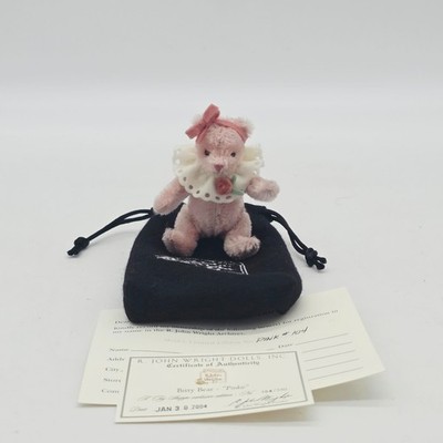 R. John Wright Bitty Bear Pinkie Toy Shoppe Exclusive Edition Miniatur