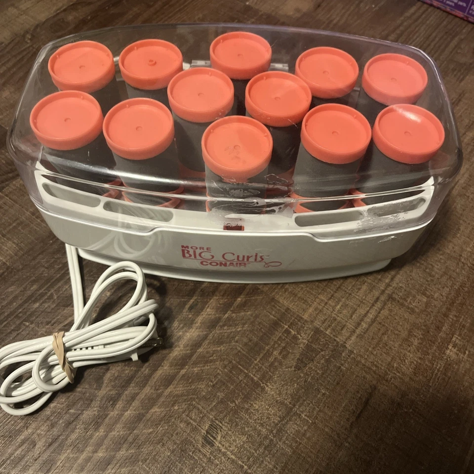 Conair More Big Curls Pink 1.5” Velvet Hot Rollers/Waves NO CLIPS Model CHV12NR - Image 2 of 4