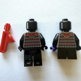 LEGO Ninjago Minifig STONE ARMY SCOUT - Red Face Yellow Red Quiver Minifigure