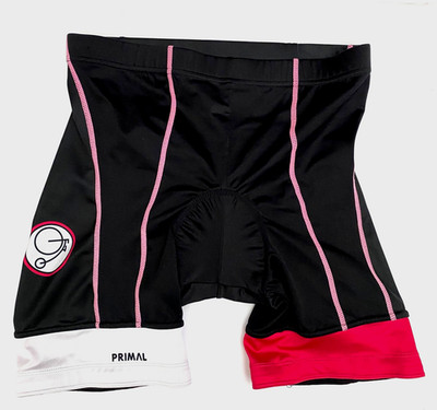 Primal Cycling Shorts Women's Padded Bike Training Compression Size M Retro Velo