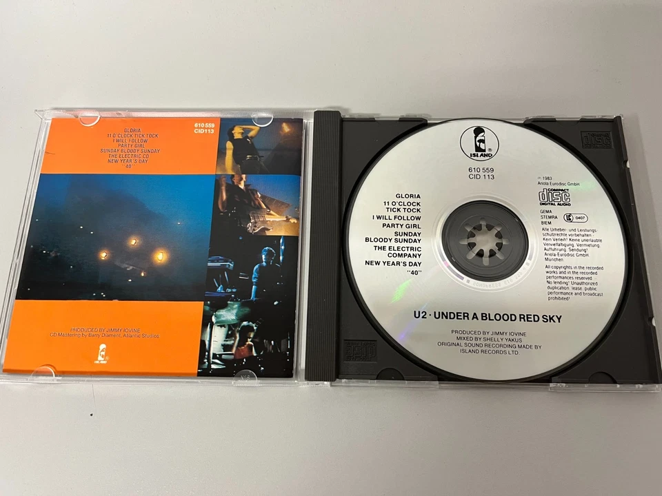 U2 – Under A Blood Red Sky (Live) - CD © 1983/? (610 559, CID 113) - Bild 2 von 3