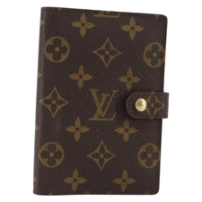 LOUIS VUITTON Monogram Agenda PM Day Planner Cover R20005 LV Auth 153570