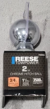 Reese Tow Power 2 Inch Chrome Hitch Ball Shank 3/4 3500lb Capacity 