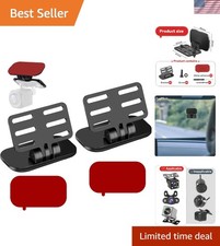 Adjustable Rear View Camera Holder - Secure 2 Pcs Windshield Mount for Vehicles