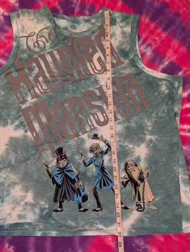 Disney World Haunted Mansion Camicia XL Uomo Canotta Muscolare Autostop Fantasmi - Foto 5 di 8