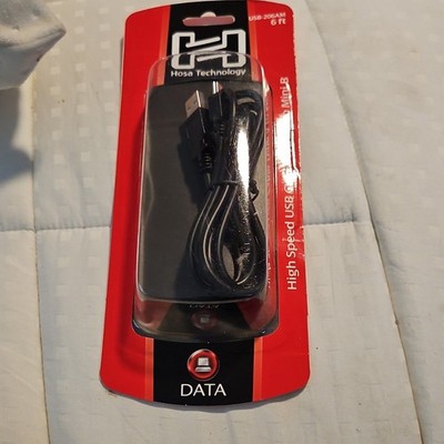 Hosa Technology High Speed USB 2.0 Cable, Type A to Mini-B, 6 ft, USB-206AM