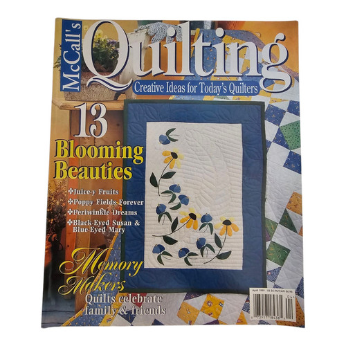 VTG McCalls Quilting Blooming Beauties Springtime Magazine Apr 1999 Patterns - Picture 1 of 12