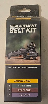 Work Sharp Replacement Abrasive Belt Kit, 6 Belts, Kit  New