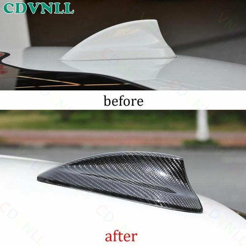 Receptor de antena de aleta de tiburón de fibra de carbono seca para BMW X1 F48 2016-2021 Foto 2 de 4