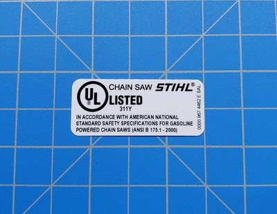 Stihl Decal / Sticker   # 0000 967 4462 E SAL, # 00009674462ESAL