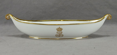 Sevres Louis Phillipe Service Des Bals Navette Form Pickle Dish C.1846