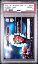 2025 SW: Unlimited LOF SHOWCASE Ahsoka Tano — Fighting for Peace No. 1007 PSA 10