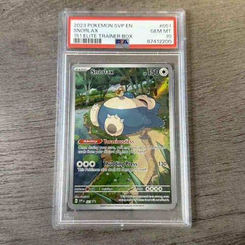 2023 Pokemon SV Promos Snorlax 051 PSA 10 - 151 Elite Trainer Box