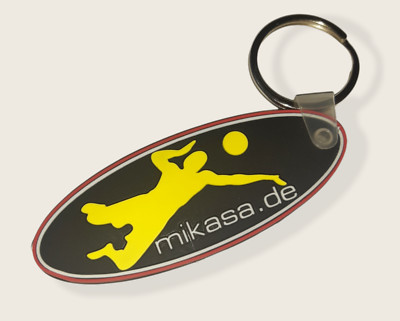 Mikasa Schlüsselanhänger keyring MIKASA-Logo  -- RARITÄT - SAMMLERSTÜCK - NEU