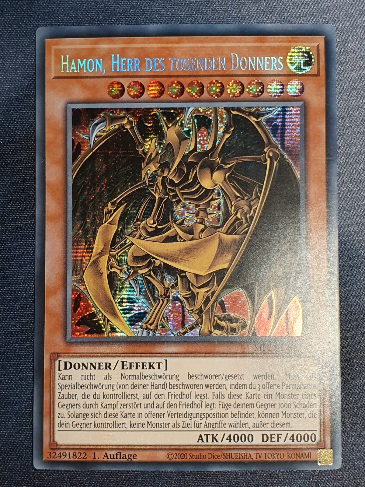Yugioh Kokon Der Ultra - Evolution - Secret Rare LDS1-DE073 - Deutsch - Mit Toploader & Hülle