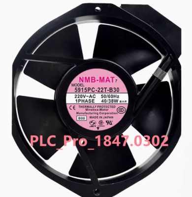 1PCS NEW NMB 5915PC-22T-B30 AC Axial Fans 172 mm L x 38 mm W x 150 mm H 220V