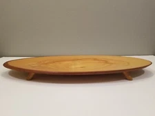 Vintage 1950's Handcrafted Wooden  Birchware Centerpiece Tray By Wallen 17½"×8"×