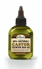 Difeel Premium Natural Hair Oil - Castor Hair Oil 2.5 oz.
