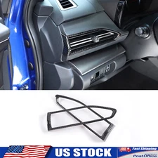 ABS Carbon Fiber Interior Side Air Vent Frame Trim Cover Fits Subaru WRX 22-24