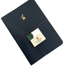 New Set of 3 Bieffe Made in Italy Lined Notebooks Journals Blue