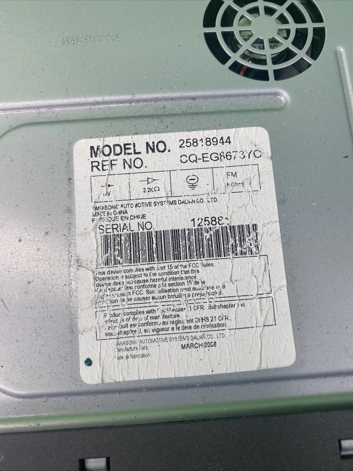 2007 2008 2009 年凯迪拉克 DTS 音频收音机接收器 CD MP3 播放器 — 第 4/4 张图片