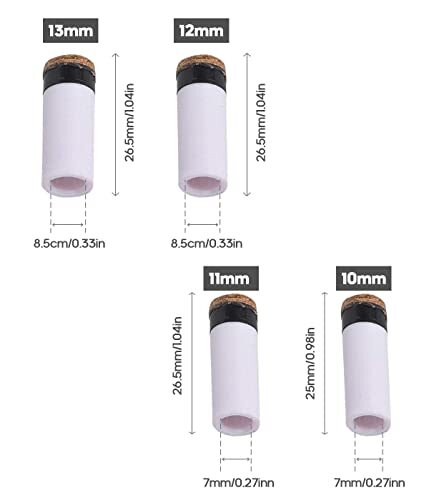 Embouts De Billard Uxcell – 2 Pièces En Feuille Stratifiée Moyenne, Noirs