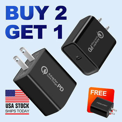 Mesmart US Plug 20W USB Type C Fast Charger PD Wall Charger Power Adapter Block