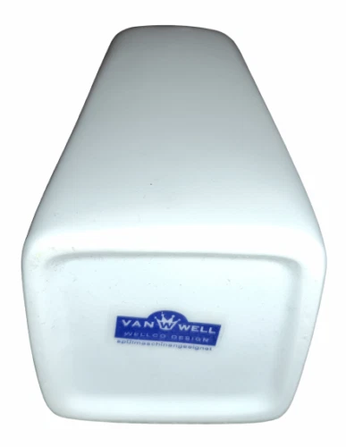 Blumenvase weiß aus Porzellan | Van Well | ca. 12,5 x 6 x 6 cm - Bild 2 von 4