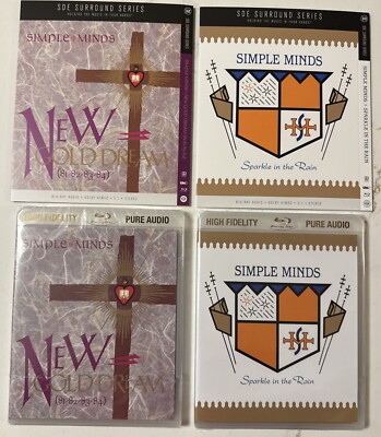 SOLD OUT**2 SIMPLE MINDS 5.1 SURROUND SOUND BLU RAYS SDE NEW GOLD DREAM  SPARKLE