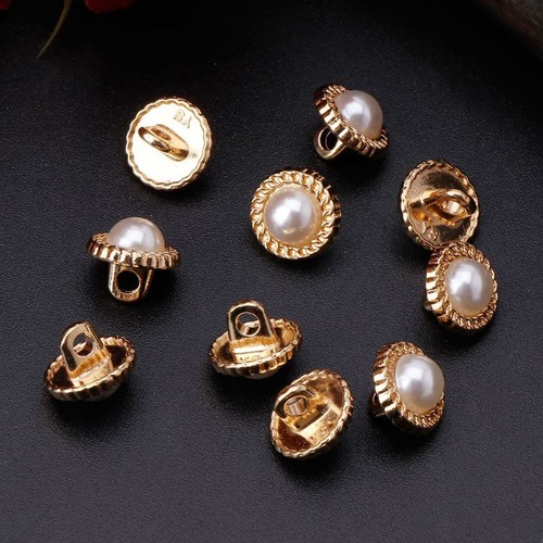 10Pcs DIY Faux Pearl Plastic Shank Buttons Sewing Wedding Embellishment 1 - Picture 7 of 7