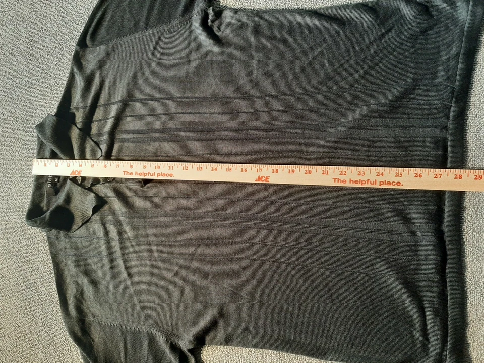 Camisa negra mediana M manga corta pizarra para hombre Foto 3 de 4