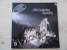 Udo Lindenberg Autogramm signed LP-Cover "livehaftig" Vinyl