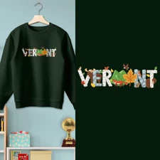 Vermont Whimsical Animals Sweatshirt, Youth Unisex XS-XL, Cotton Poly Blend