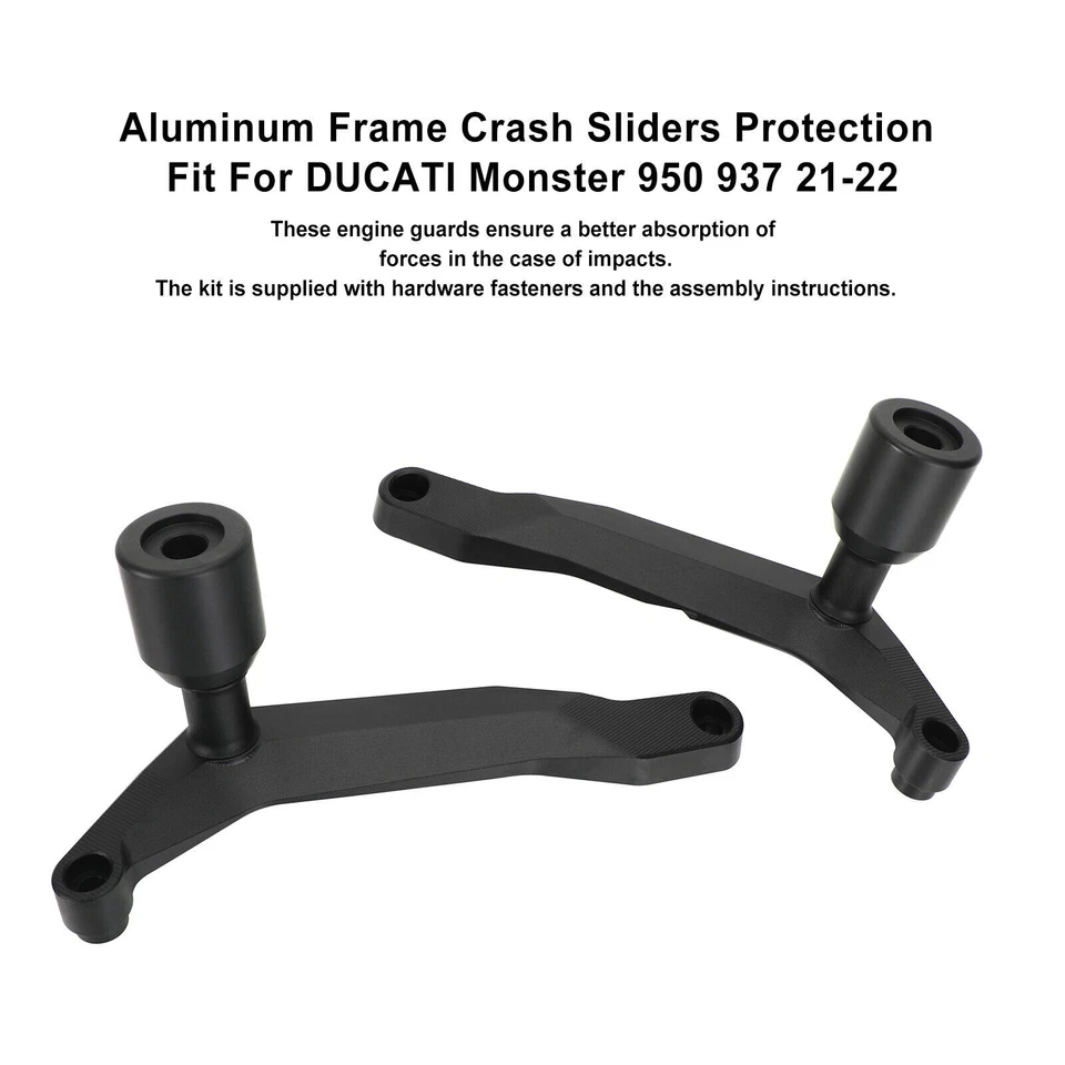Aluminum Frame Crash Sliders Protection Fit For Ducati Monster 950 937 21-22 E2 - Image 3 of 4