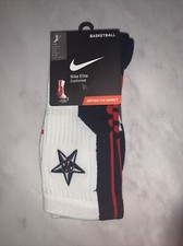 New Vintage Nike USA Basketball Elite Cushioned Socks Sz Med Crew