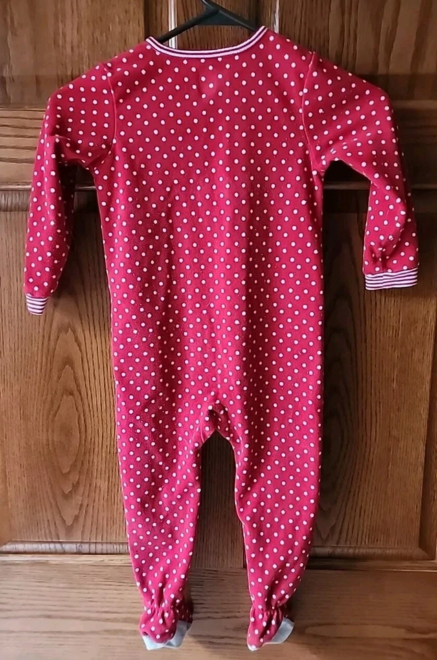 Pijama para dormir Carter’s Baby Girls talla 3T polar pan de jengibre Navidad Foto 4 de 4