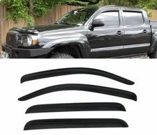 Fits 05-15 Toyota Tacoma Double Cab Window Visor Rain Guard Shade Wind Deflector