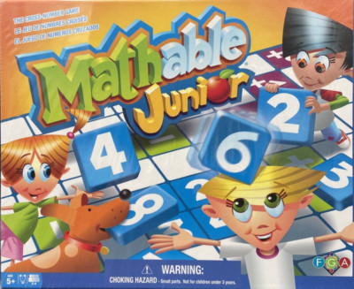 Mathable Kids Junior Board Game Math The Cross Number Game 60 Piece Set NEW