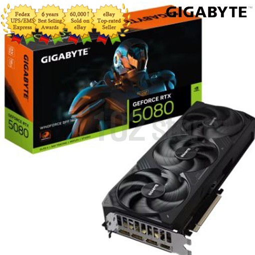 GIGABYTE GeForce RTX 5080 WINDFORCE OC SFF D7 16GB Gaming Graphics