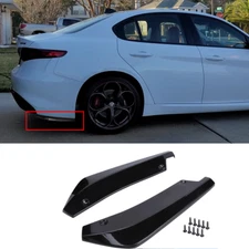 2X For Alfa Accessories Rear Bumper Lip Diffuser Splitter Canard Protector